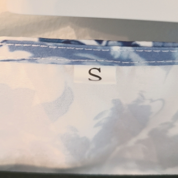 SHEIN : Floral Blue and White Women's Dress - Picture 8 of 8